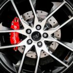grey spoke vehicle wheel and tire