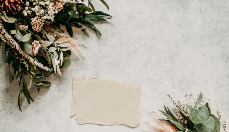white paper on white textile